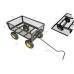 FixtureDisplays® Heavy Duty Lawn/Garden Utility Cart/Wagon With Collapsible Side Meshes, 400 Lbs Capacity, Black, Assembly Required Video Link Provided 38 Long X 20.5 Wide X 22